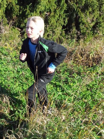 Axel sprang många varv.